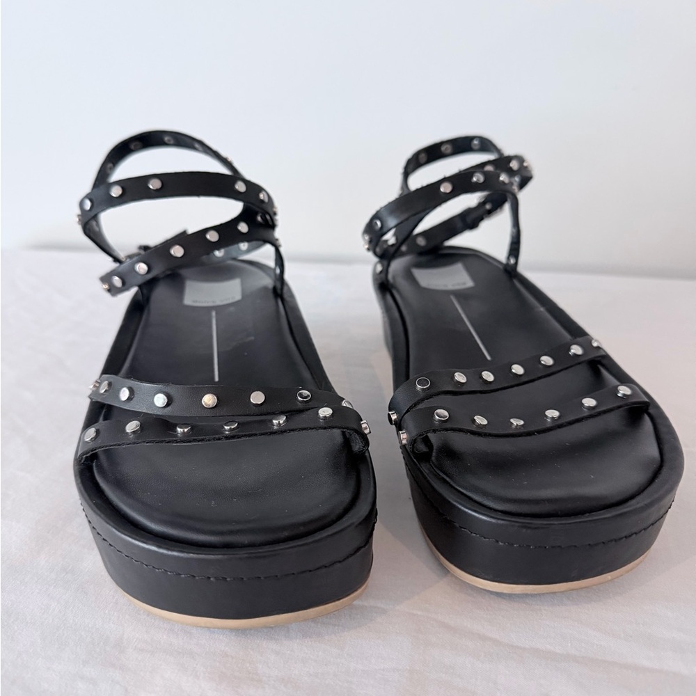 Dolce Vita Studded Black Women's Sandals